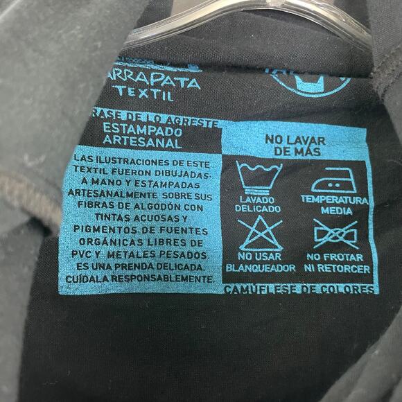 Garrapata Textile Hummingbird Cowl Turtleneck Top Medium long sleeve pockets - Picture 9 of 12